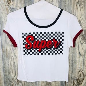 ‼️BRAND NEW ‼️Super Graphic Crop Tee